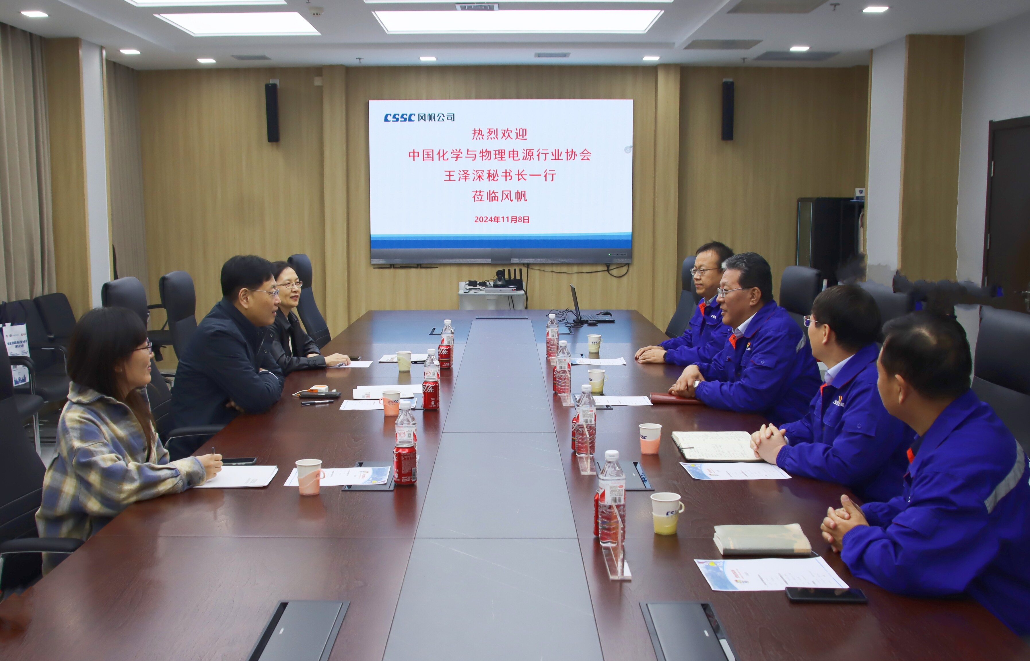 中国化学与物理电源协会领导到中船W66利来国际调研
